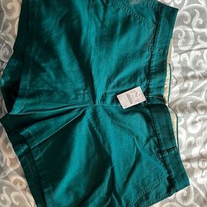J crew green shorts